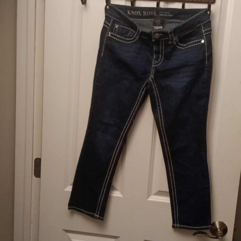 KNOX ROSE Women’s Plus Crop Skinny Jeans Size 8